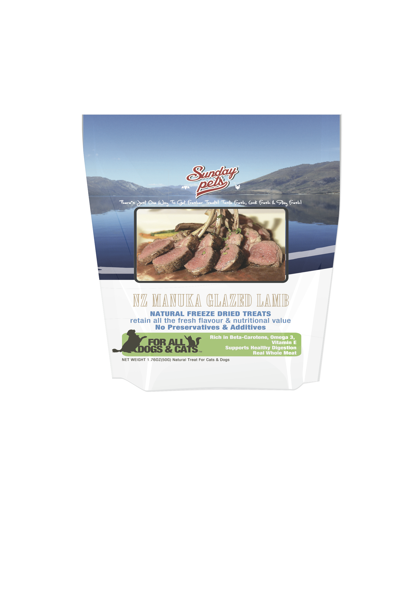 Sunday Pets Freeze Dried Treats Lamb - Click Image to Close